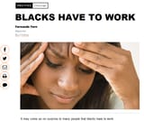 blacks have to work