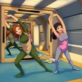 STTNG 308: leotards Ghibli