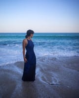 Jessica Henwick at the beach
