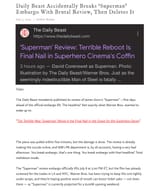 a superman broke