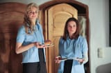 Tamsin Egerton and Felicity Jones