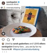 Sarah Gadon Enemy Instagram 