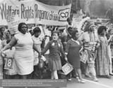 white woman welfare protest