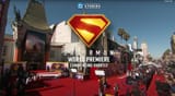 a superman red carpet
