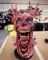 The amazing behind the scenes make-up &amp; sfx work that brings the terrifying &#039;Smile Entity&#039; from