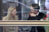 Sarah Gadon Robert Pattinson Cosmopolis BTS 11