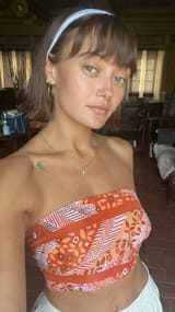 Ella Purnell - in orange top - 6:27:25
