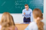 48293755-young-male-college-professor-is-busy-with-explaining-the-lecture-he-has-given