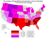 SingleMothersByState