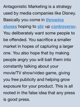 antagonistic marketing