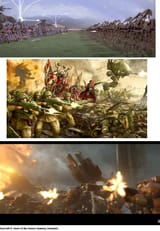 scifi armies fighting pitched battles