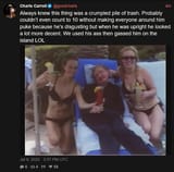 Screenshot 2025-07-09 at 17-02-55 Charls Carroll (@goodcharls) Always knew this thing was a crumpled pile of trash. Probably couldn’t even count to 10 without making everyone around him puke because he’s disgusting but when h[...]