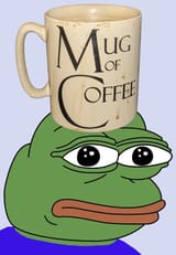 mug of coffee pepe