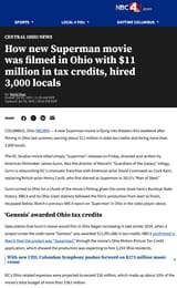 The role that Ohio will play in 2025 Superman movie