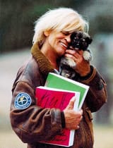 Klaus Kinski with a puppy (is the puppy safe_)