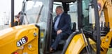 doug ford riding a bulldozer