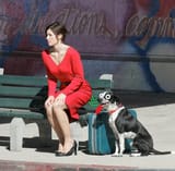 Jessica Biel and Happy for sniff