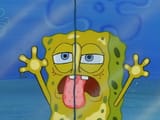 spongebob lick