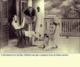 A_British_man_gets_a_pedicure_from_an_Indian_servant