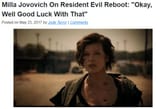 Milla Jovovich Good Luck With That