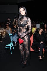 Dua Lipa Wore a Sheer Jumpsuit to Sit Front Row at Milan Fashion