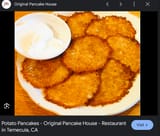 potato pancakes restaurant near me - Google Search