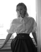 Sarah Gadon Prada 2021 B&amp;W Photoshoot