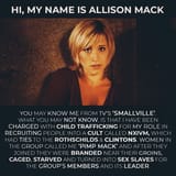 Allison Mack Smallville Sex Cult