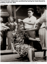 french traitor head shaved