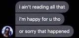 aint reading all that