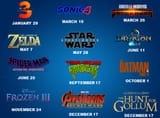 2027 theatrical movies