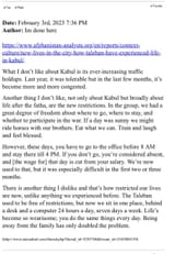 former Taliban fighter complaining about the modern anomie that has resulted from the Taliban winning