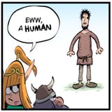eww a human