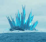 Godzilla Minus One - Spines in water