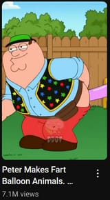 Peter Makes Fart Balloon Animals