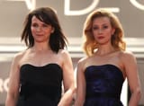 Sarah Gadon Juliette Binoche Cosmopolis Premiere