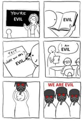 Whites are evil