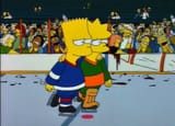Lisa and Bart on Ice