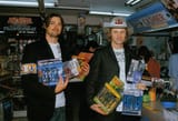 viggo mortensen and karl urban together in japan buying gundams