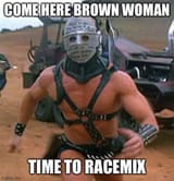 come here brown woman