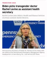 Biden putting trannies in charge of Health