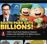 South Park beats Colbert