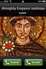 emperor justinian II calling