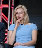 Sarah Gadon Blue Dress 11.22.63 Panel 14 (1)