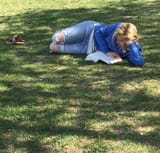 Sarah Gadon Reading Park