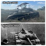 T-54 from the invasion of Hungary spotted destroyed in Ukraine