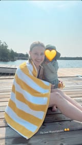Sarah Gadon and Baby Lake