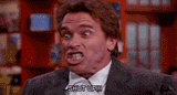 Arnie cracks the shits.