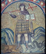 Unbekannt_-_Mosaic_of_Christ_dressed_as_a_Roman_soldier_6th_century_-_(MeisterDrucke-1207607)