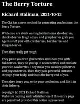the berry torture
